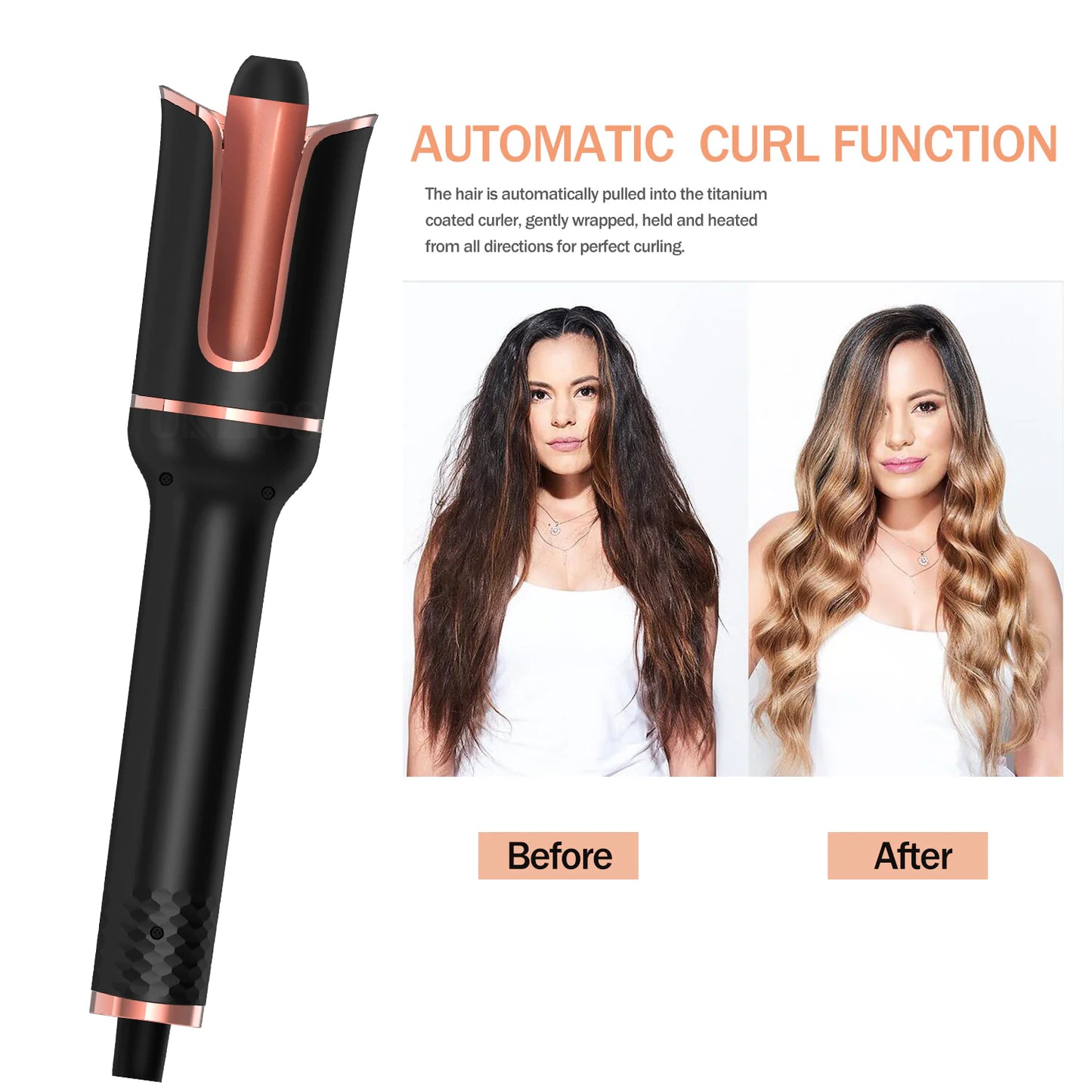 Automatic Rotating Ionic Hair Curler